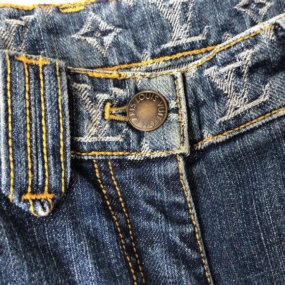 Authentic Louis Vuitton monogram denim jeans - Picture 3 of 8